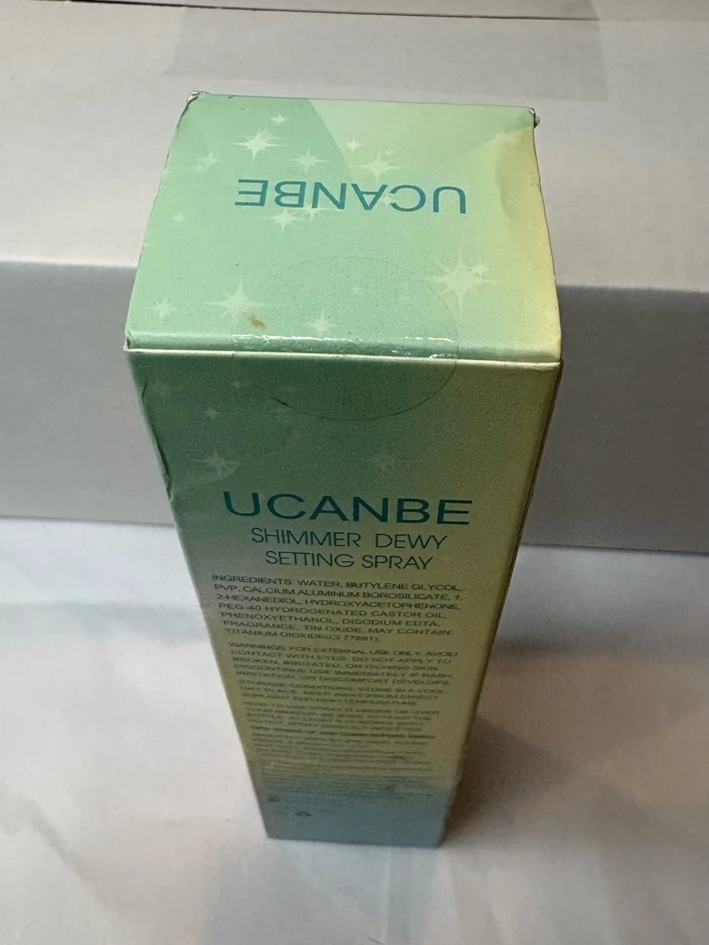 UCANBE Shimmer Dewy Setting Spray, Clear Shimmer Finish, 4 fl oz